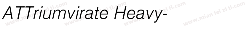 ATTriumvirate Heavy字体转换